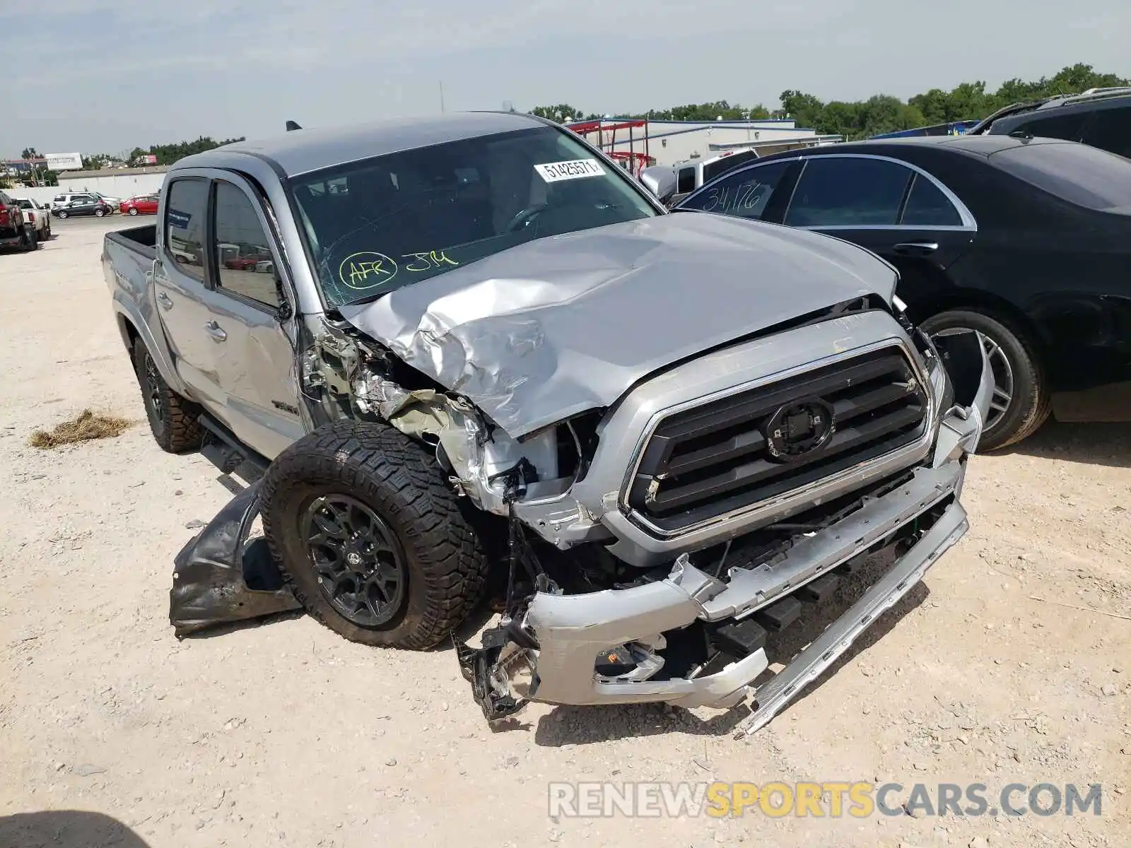 1 Photograph of a damaged car 5TFAZ5CN7MX097404 TOYOTA TACOMA 2021