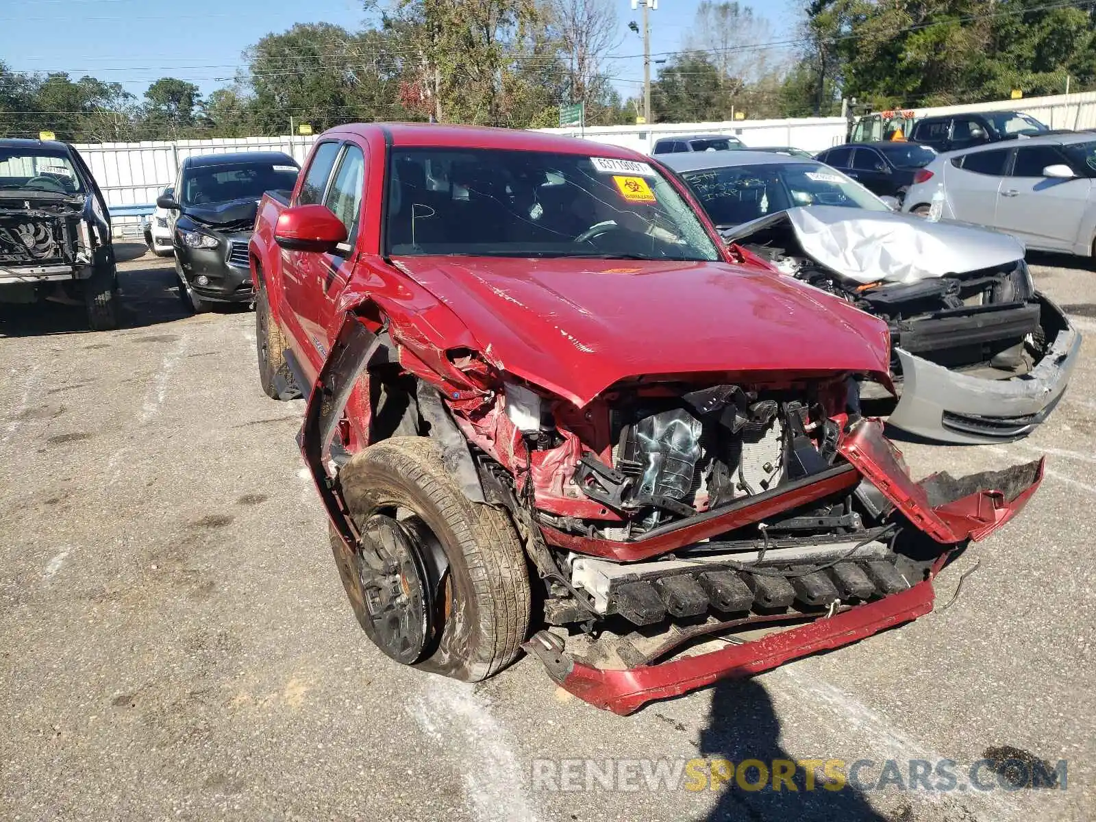 9 Photograph of a damaged car 5TFAZ5CN7MX099492 TOYOTA TACOMA 2021