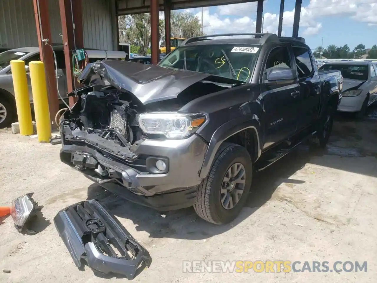 2 Photograph of a damaged car 5TFAZ5CN7MX100107 TOYOTA TACOMA 2021