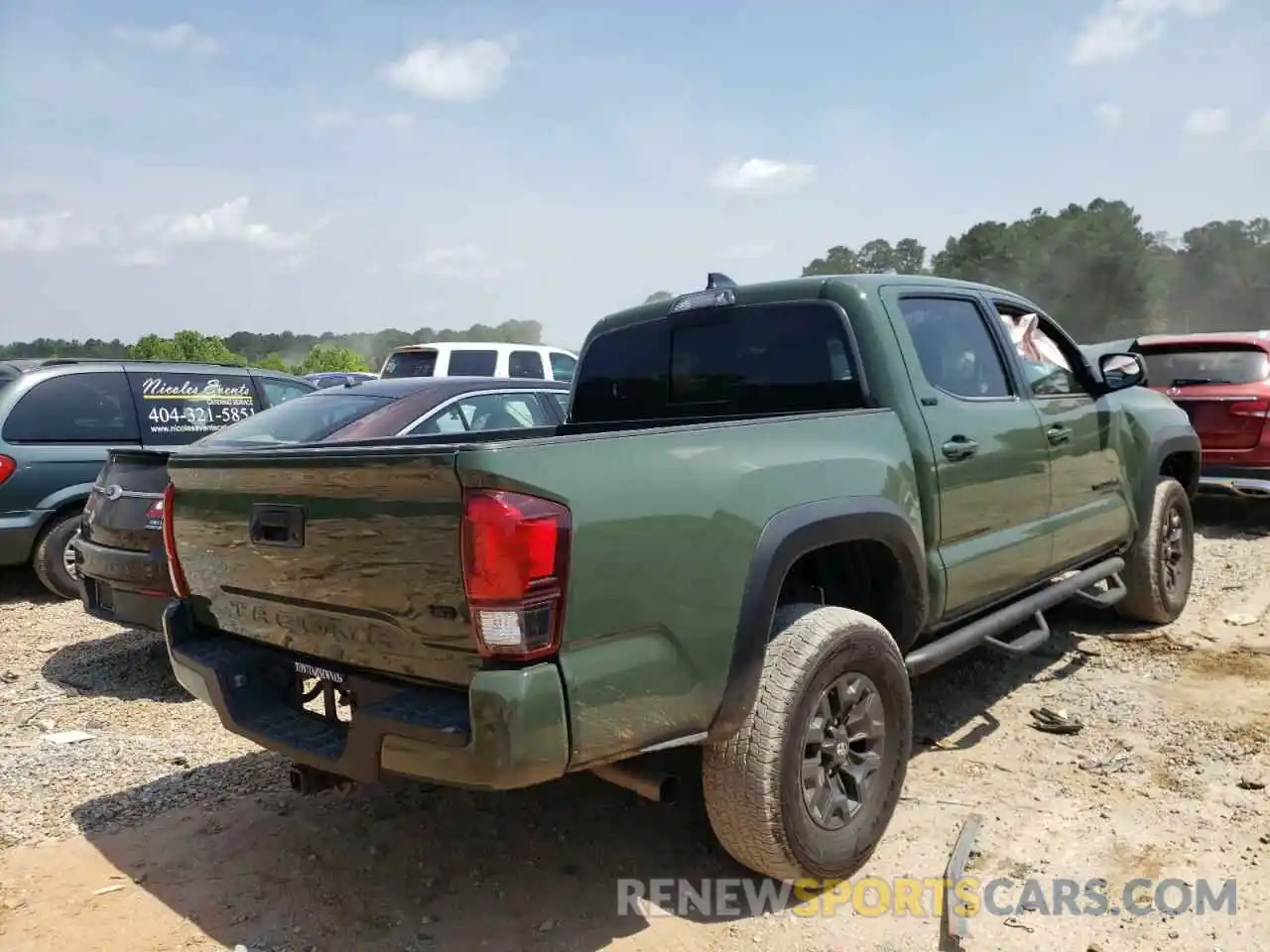 4 Photograph of a damaged car 5TFAZ5CN7MX100334 TOYOTA TACOMA 2021