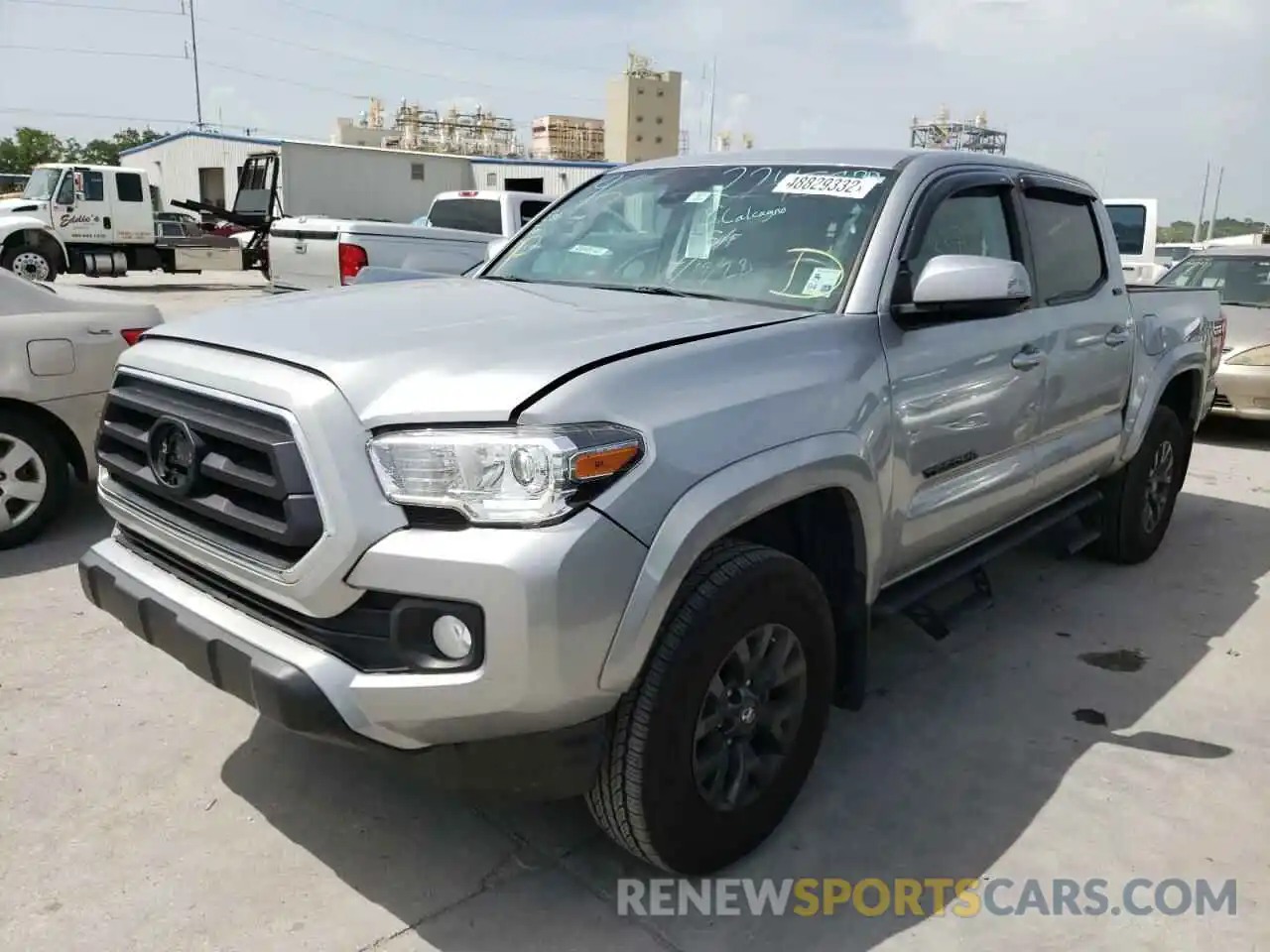 2 Photograph of a damaged car 5TFAZ5CN7MX105551 TOYOTA TACOMA 2021