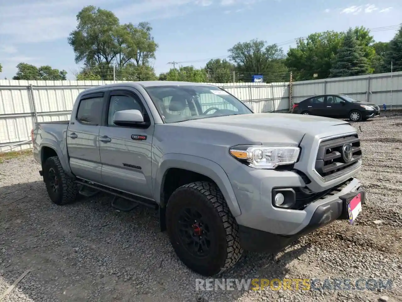 1 Photograph of a damaged car 5TFAZ5CN7MX107154 TOYOTA TACOMA 2021