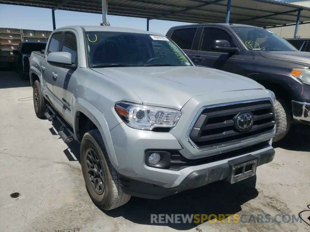 1 Photograph of a damaged car 5TFAZ5CN7MX107204 TOYOTA TACOMA 2021