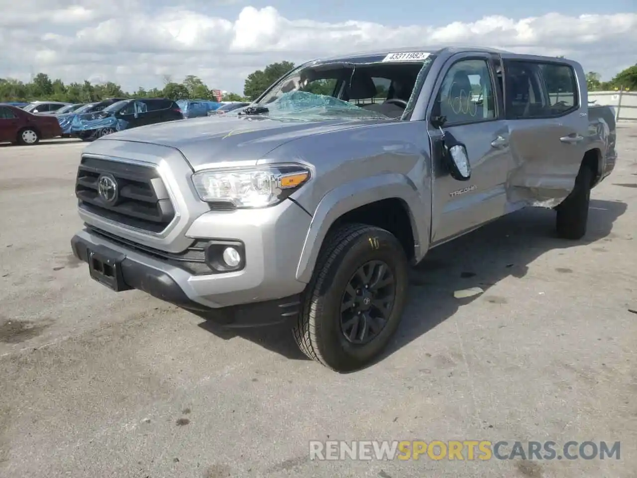 2 Photograph of a damaged car 5TFAZ5CN7MX109180 TOYOTA TACOMA 2021