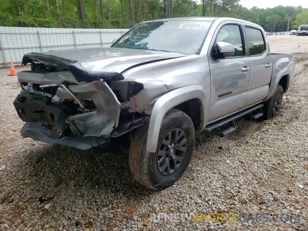 2 Photograph of a damaged car 5TFAZ5CN7MX109955 TOYOTA TACOMA 2021