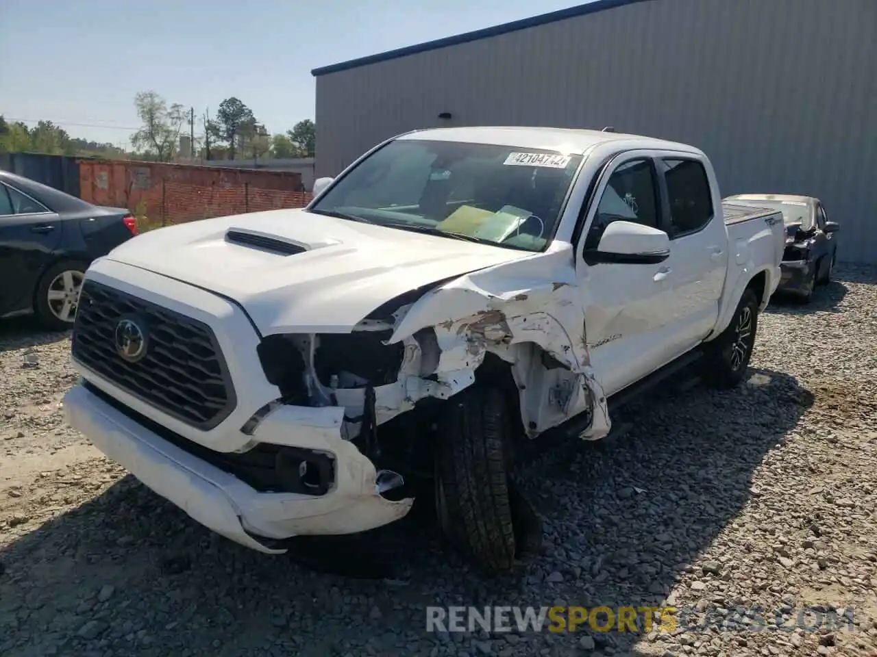 2 Photograph of a damaged car 5TFAZ5CN7MX110023 TOYOTA TACOMA 2021