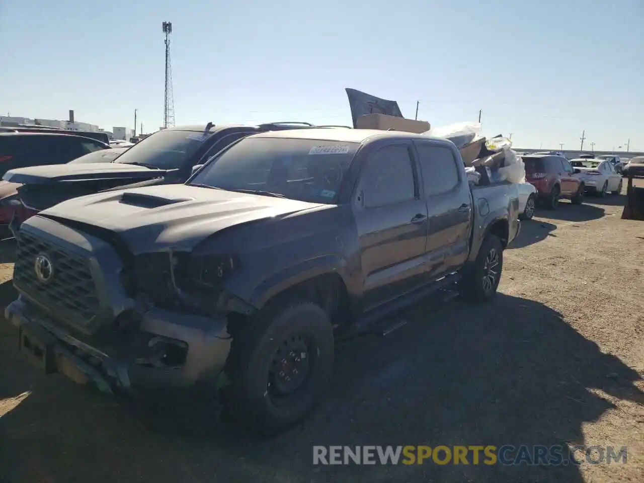 2 Photograph of a damaged car 5TFAZ5CN8MX095225 TOYOTA TACOMA 2021