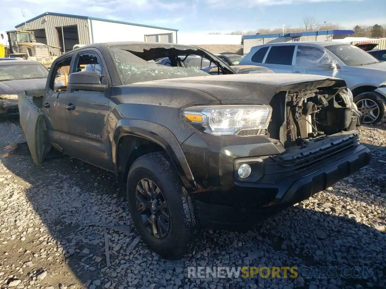 1 Photograph of a damaged car 5TFAZ5CN8MX096262 TOYOTA TACOMA 2021