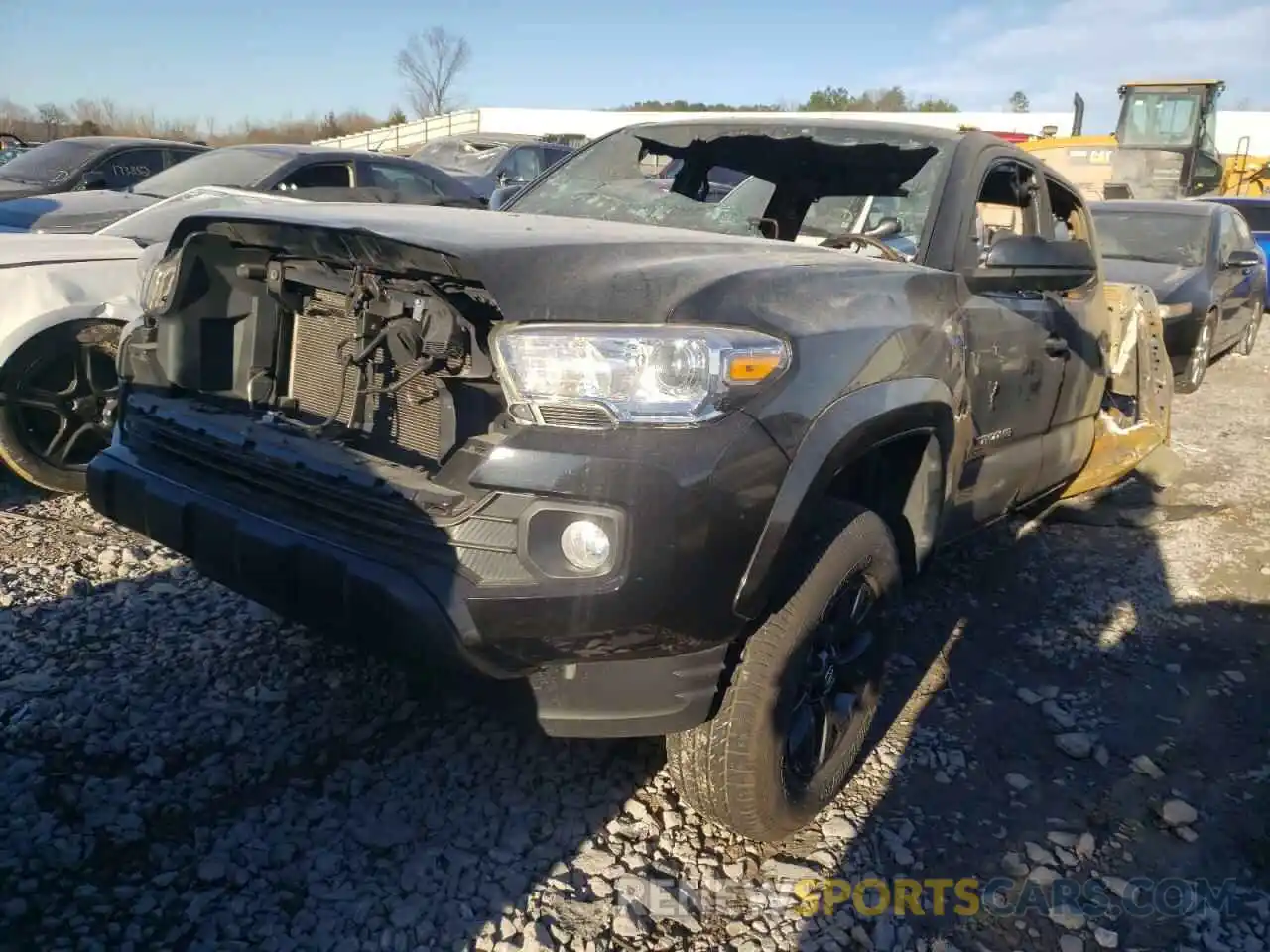 2 Photograph of a damaged car 5TFAZ5CN8MX096262 TOYOTA TACOMA 2021