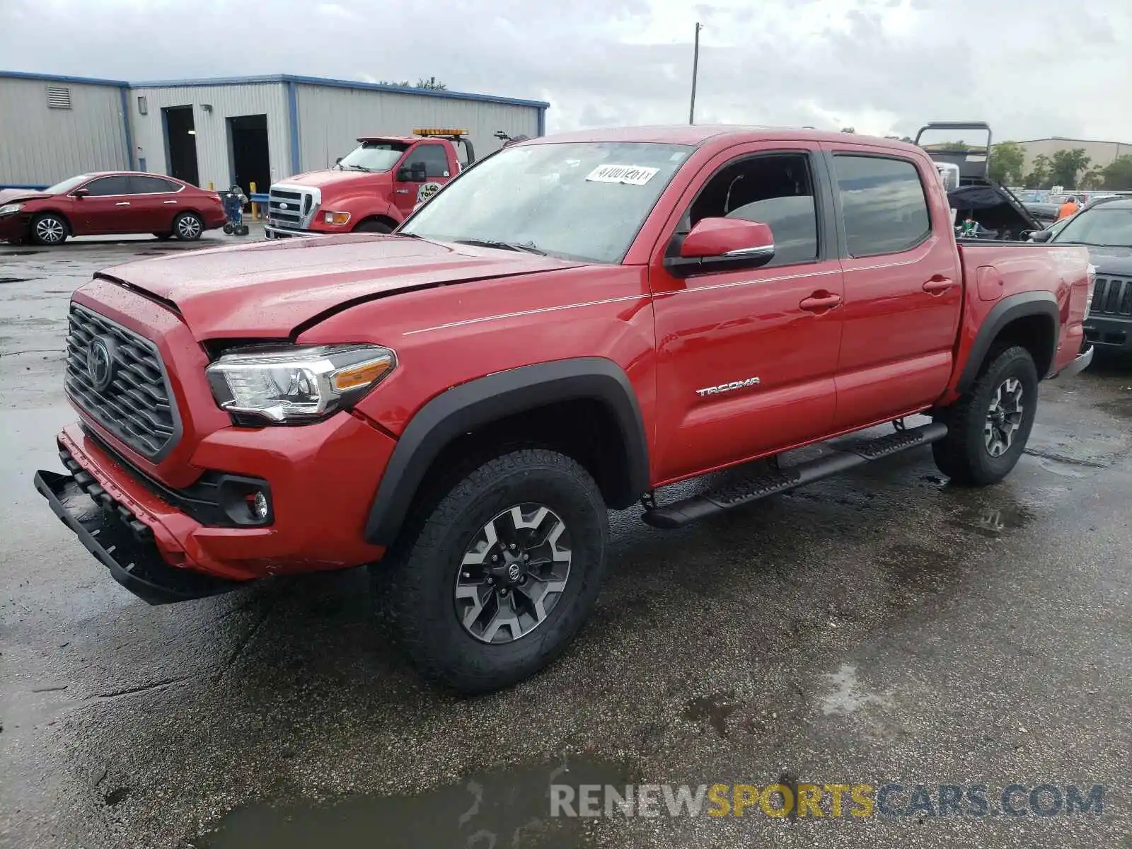 2 Photograph of a damaged car 5TFAZ5CN8MX102769 TOYOTA TACOMA 2021