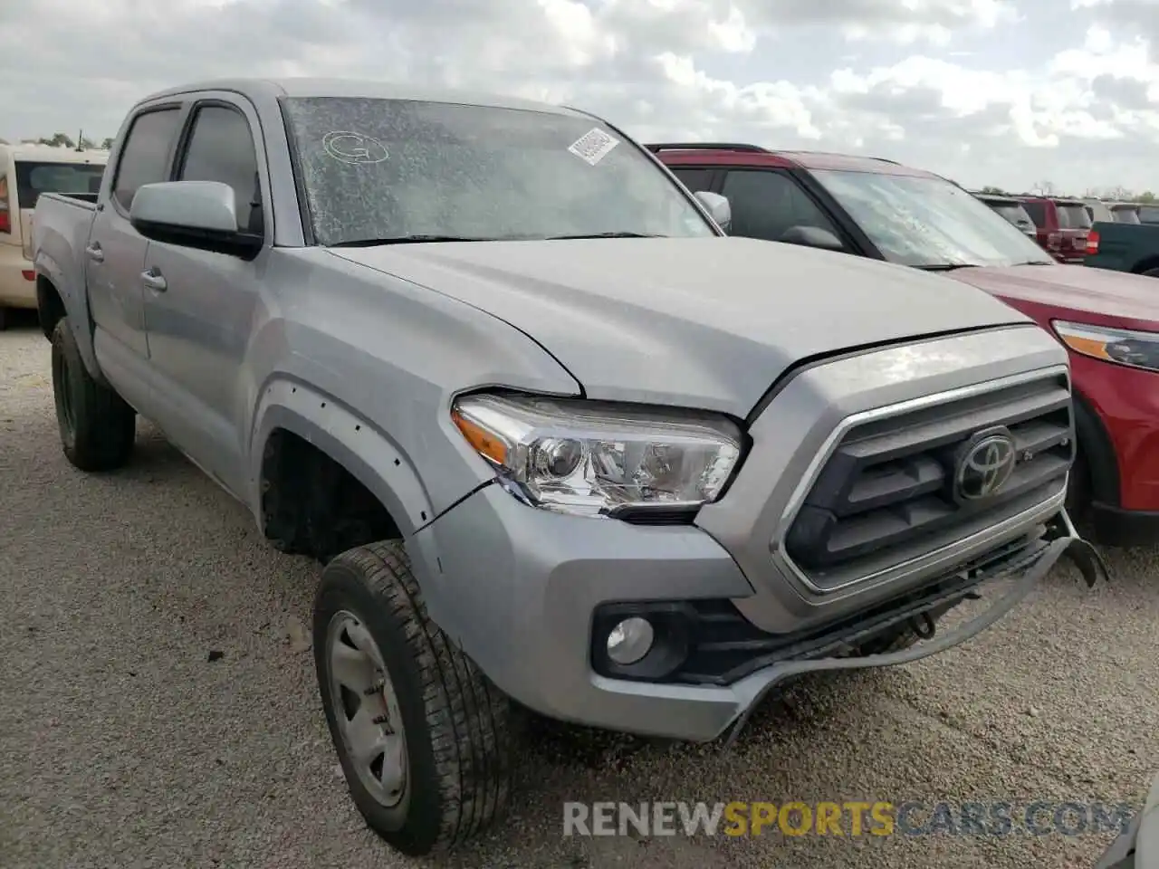 1 Photograph of a damaged car 5TFAZ5CN8MX105557 TOYOTA TACOMA 2021