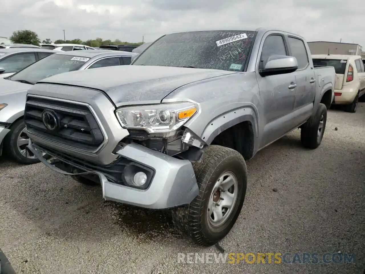 2 Photograph of a damaged car 5TFAZ5CN8MX105557 TOYOTA TACOMA 2021