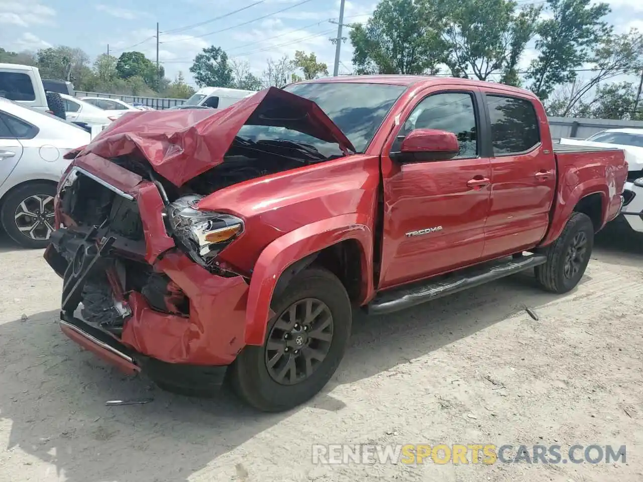 1 Photograph of a damaged car 5TFAZ5CN8MX109026 TOYOTA TACOMA 2021