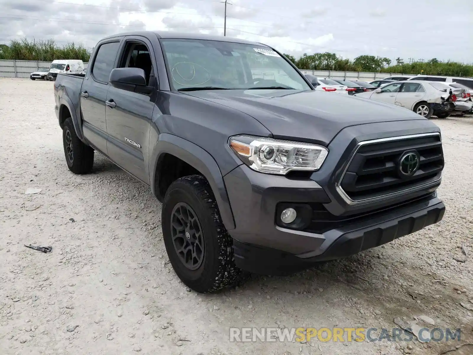 1 Photograph of a damaged car 5TFAZ5CN9MX096819 TOYOTA TACOMA 2021