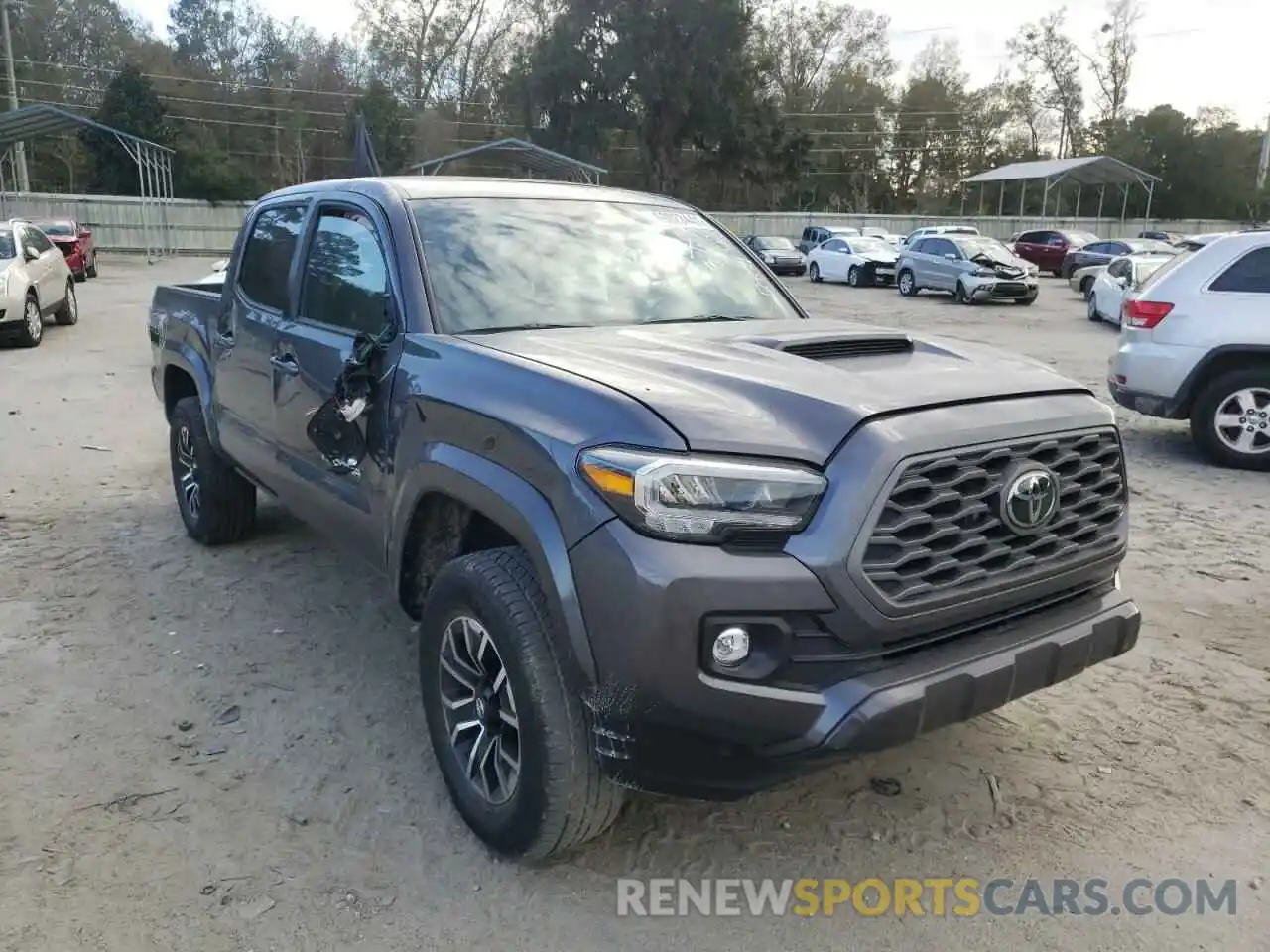 1 Photograph of a damaged car 5TFAZ5CN9MX100786 TOYOTA TACOMA 2021