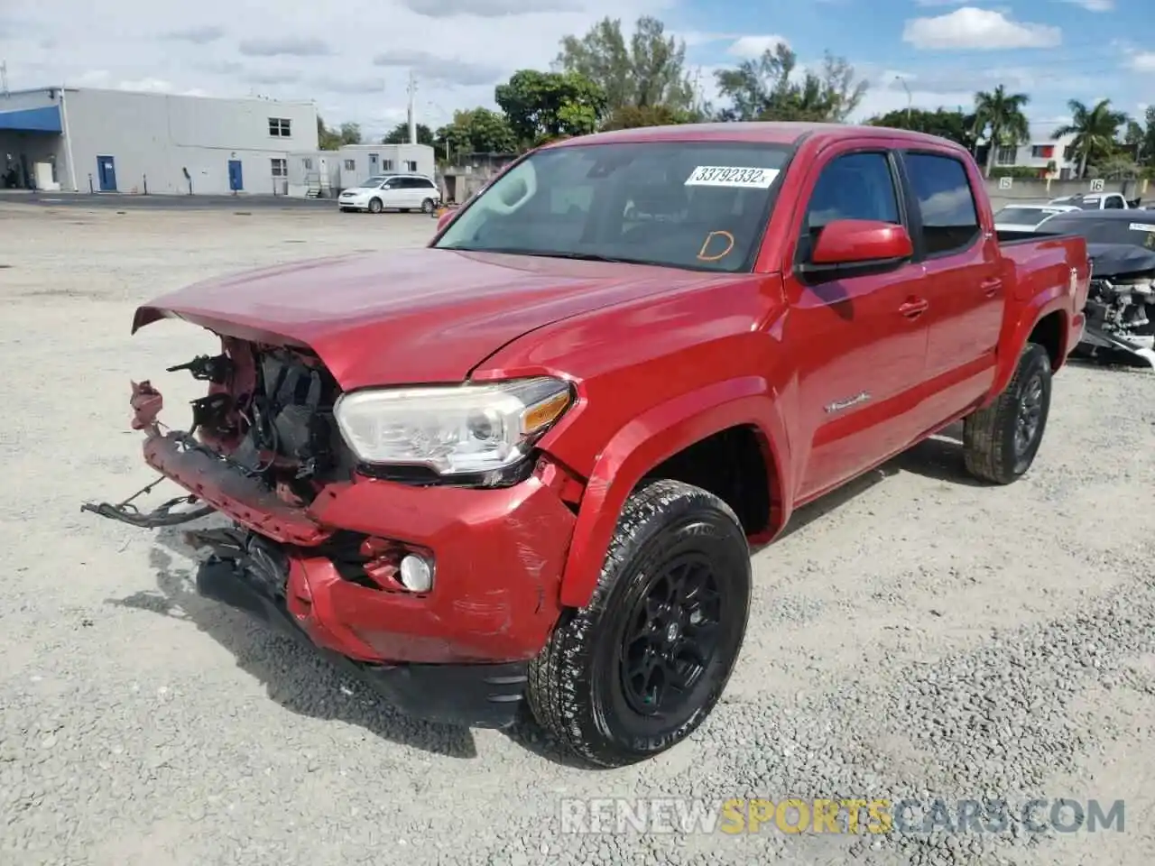 2 Photograph of a damaged car 5TFAZ5CN9MX105146 TOYOTA TACOMA 2021