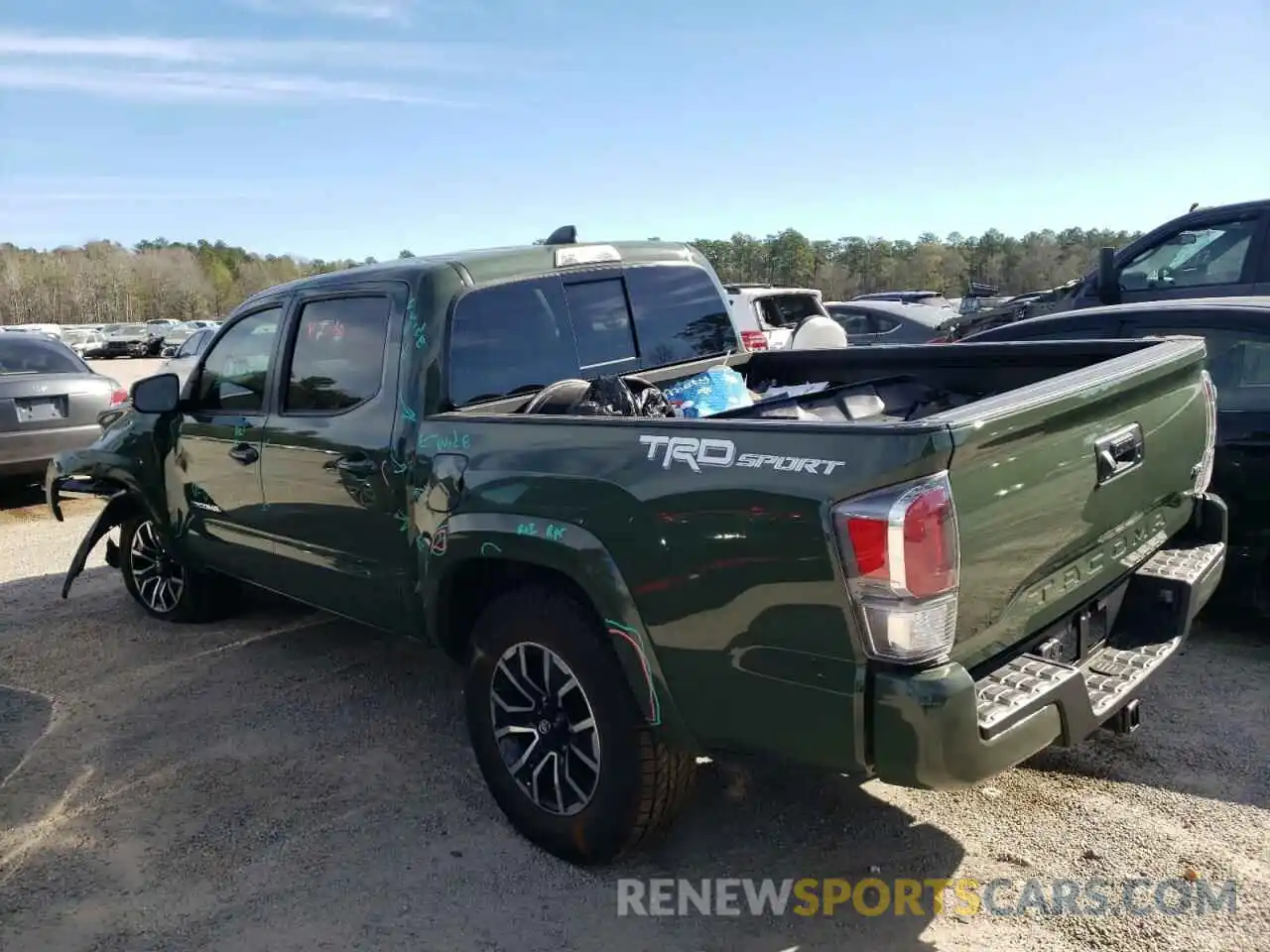 3 Photograph of a damaged car 5TFAZ5CN9MX111206 TOYOTA TACOMA 2021