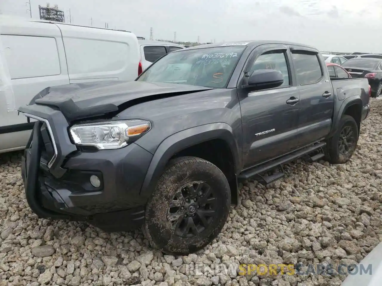 2 Photograph of a damaged car 5TFAZ5CN9MX116390 TOYOTA TACOMA 2021