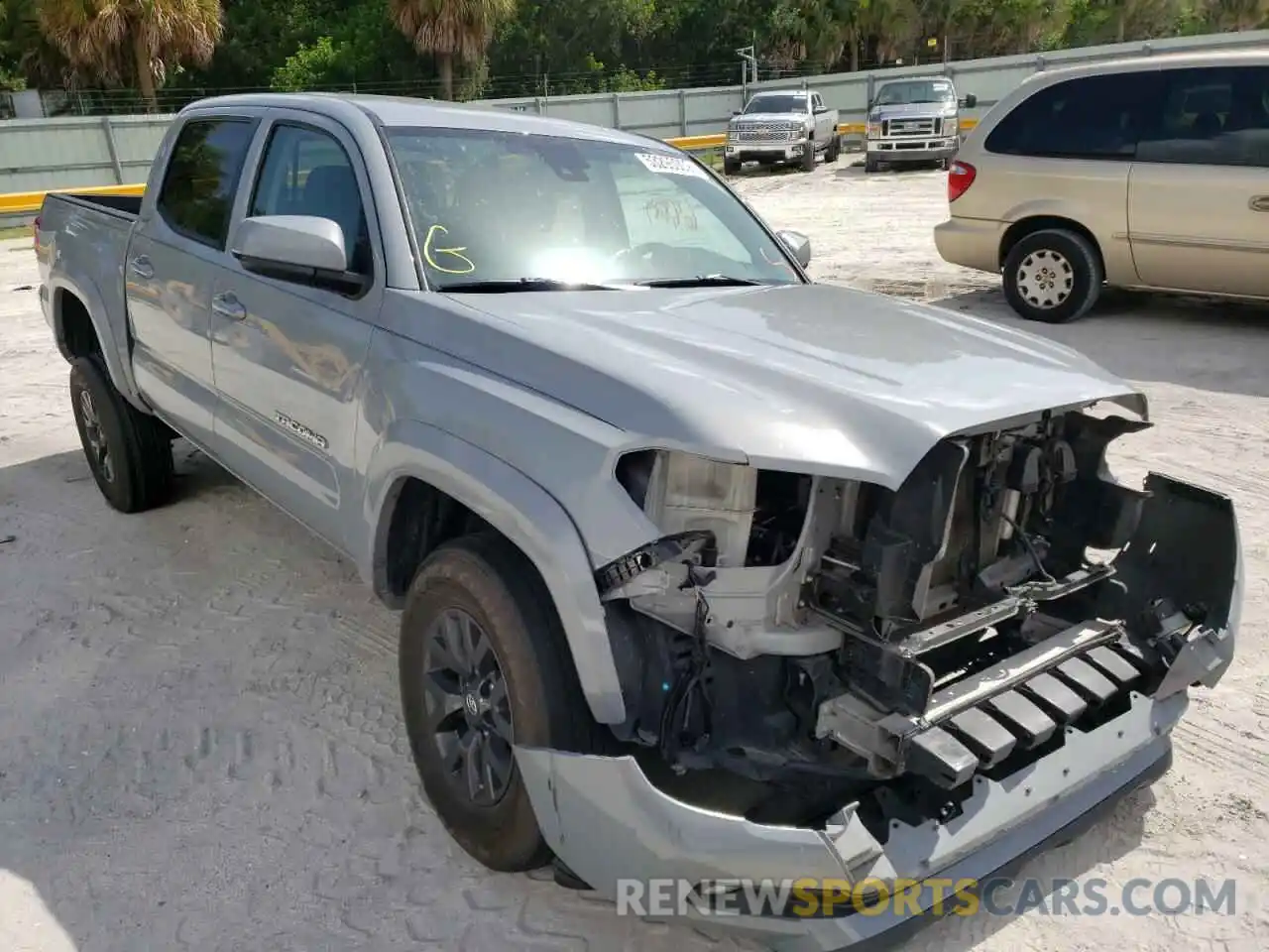 1 Photograph of a damaged car 5TFAZ5CNXMX095257 TOYOTA TACOMA 2021