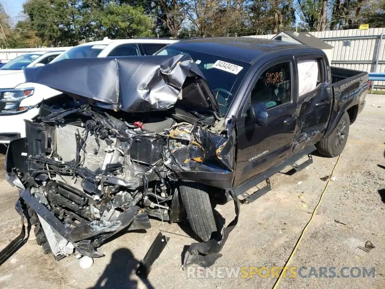 2 Photograph of a damaged car 5TFAZ5CNXMX105026 TOYOTA TACOMA 2021