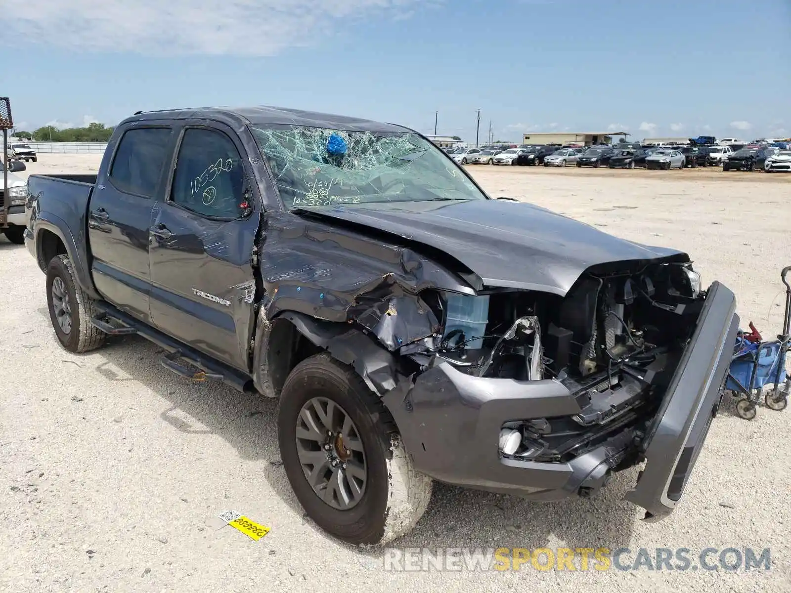 1 Photograph of a damaged car 5TFAZ5CNXMX105320 TOYOTA TACOMA 2021