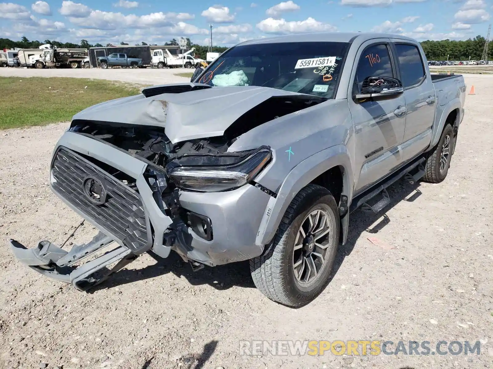 2 Photograph of a damaged car 5TFAZ5CNXMX106435 TOYOTA TACOMA 2021