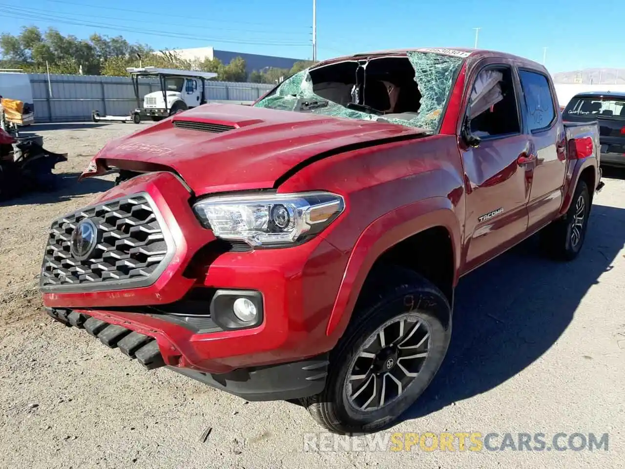 2 Photograph of a damaged car 5TFAZ5CNXMX112798 TOYOTA TACOMA 2021