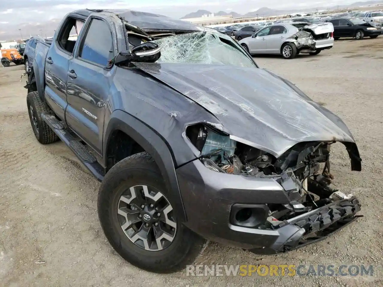 1 Photograph of a damaged car 5TFCZ5AN0MX245176 TOYOTA TACOMA 2021