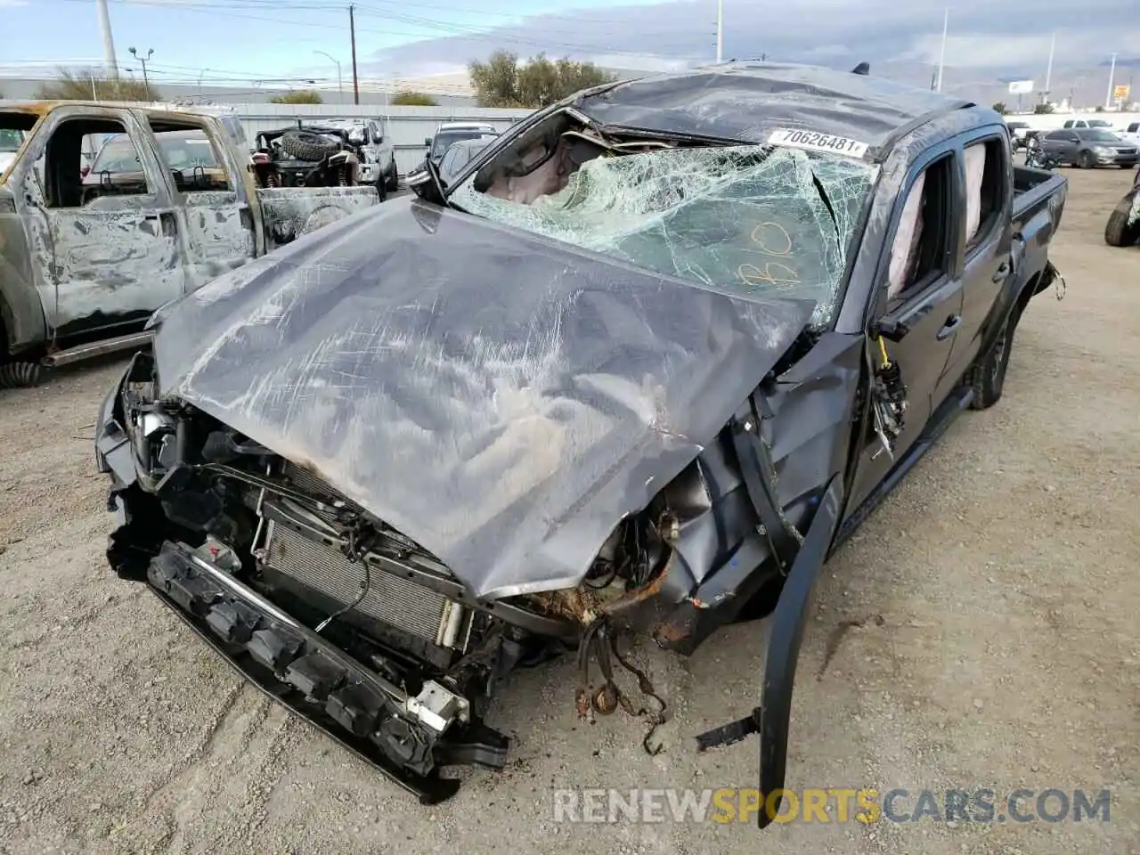 2 Photograph of a damaged car 5TFCZ5AN0MX245176 TOYOTA TACOMA 2021