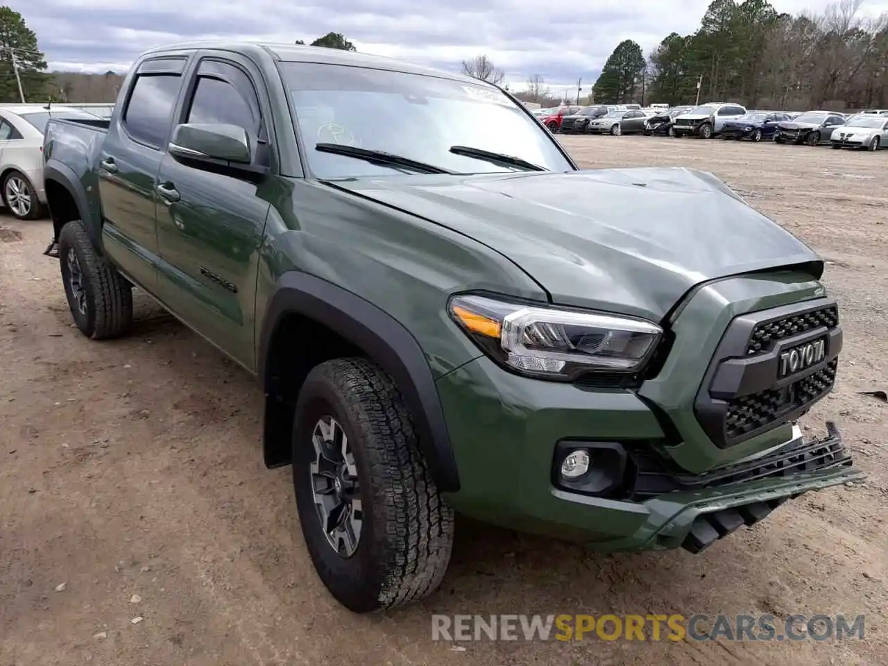 1 Photograph of a damaged car 5TFCZ5AN0MX246537 TOYOTA TACOMA 2021