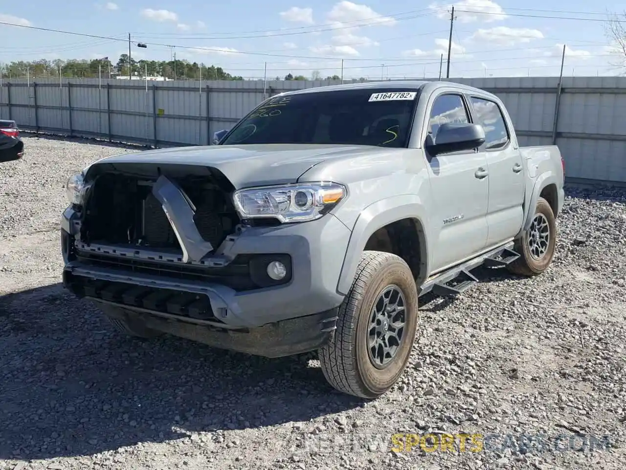 2 Photograph of a damaged car 5TFCZ5AN0MX254492 TOYOTA TACOMA 2021