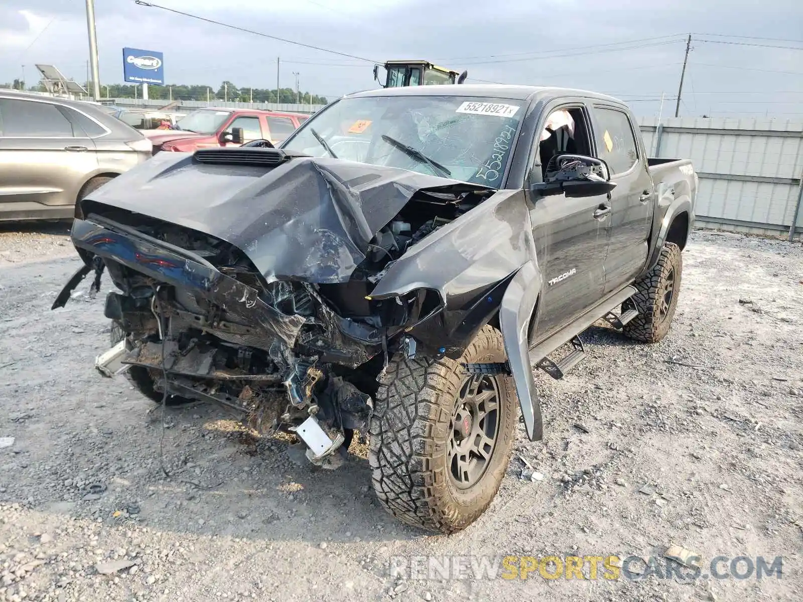 2 Photograph of a damaged car 5TFCZ5AN0MX255626 TOYOTA TACOMA 2021