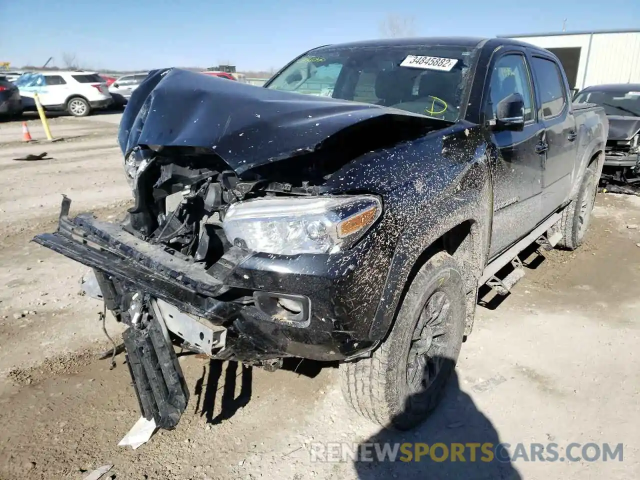 2 Photograph of a damaged car 5TFCZ5AN0MX256050 TOYOTA TACOMA 2021