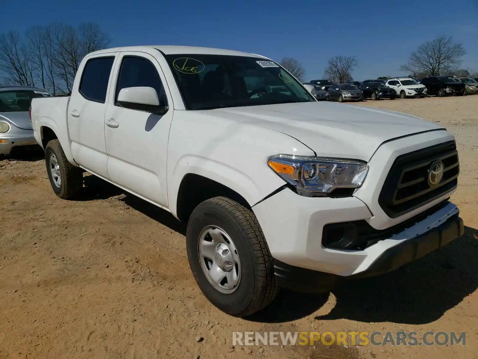 1 Photograph of a damaged car 5TFCZ5AN0MX257411 TOYOTA TACOMA 2021