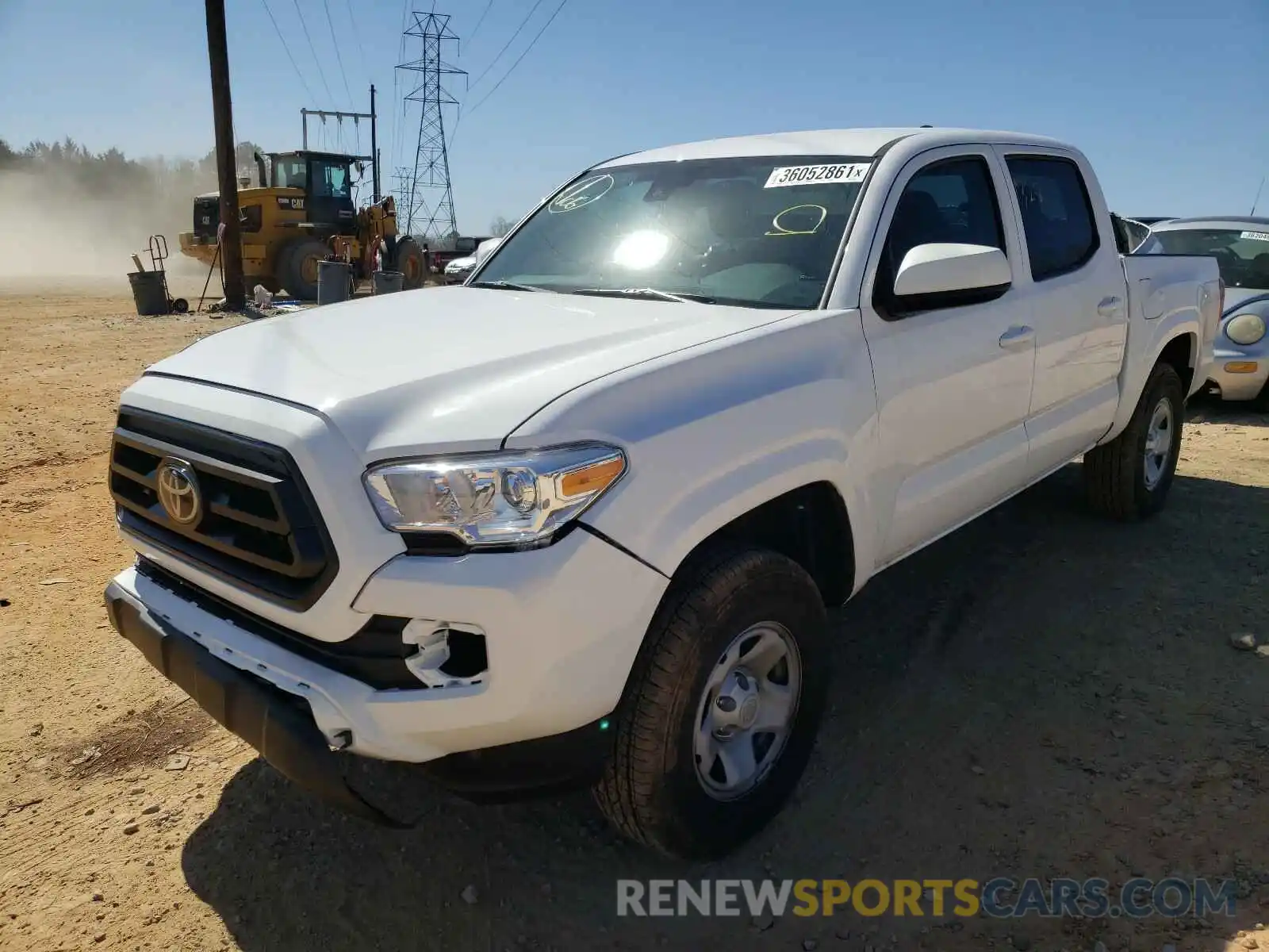 2 Photograph of a damaged car 5TFCZ5AN0MX257411 TOYOTA TACOMA 2021