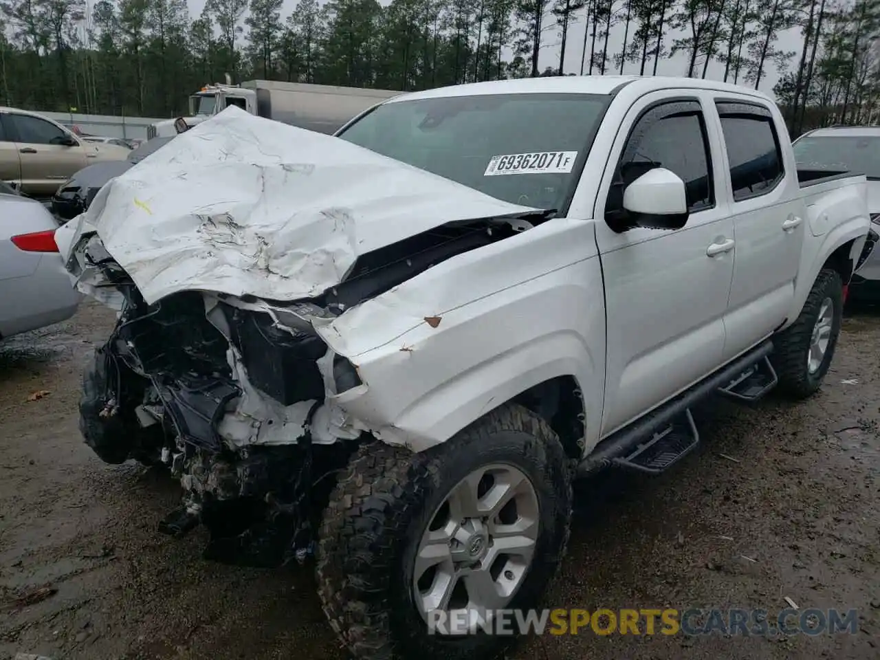 2 Photograph of a damaged car 5TFCZ5AN0MX257926 TOYOTA TACOMA 2021