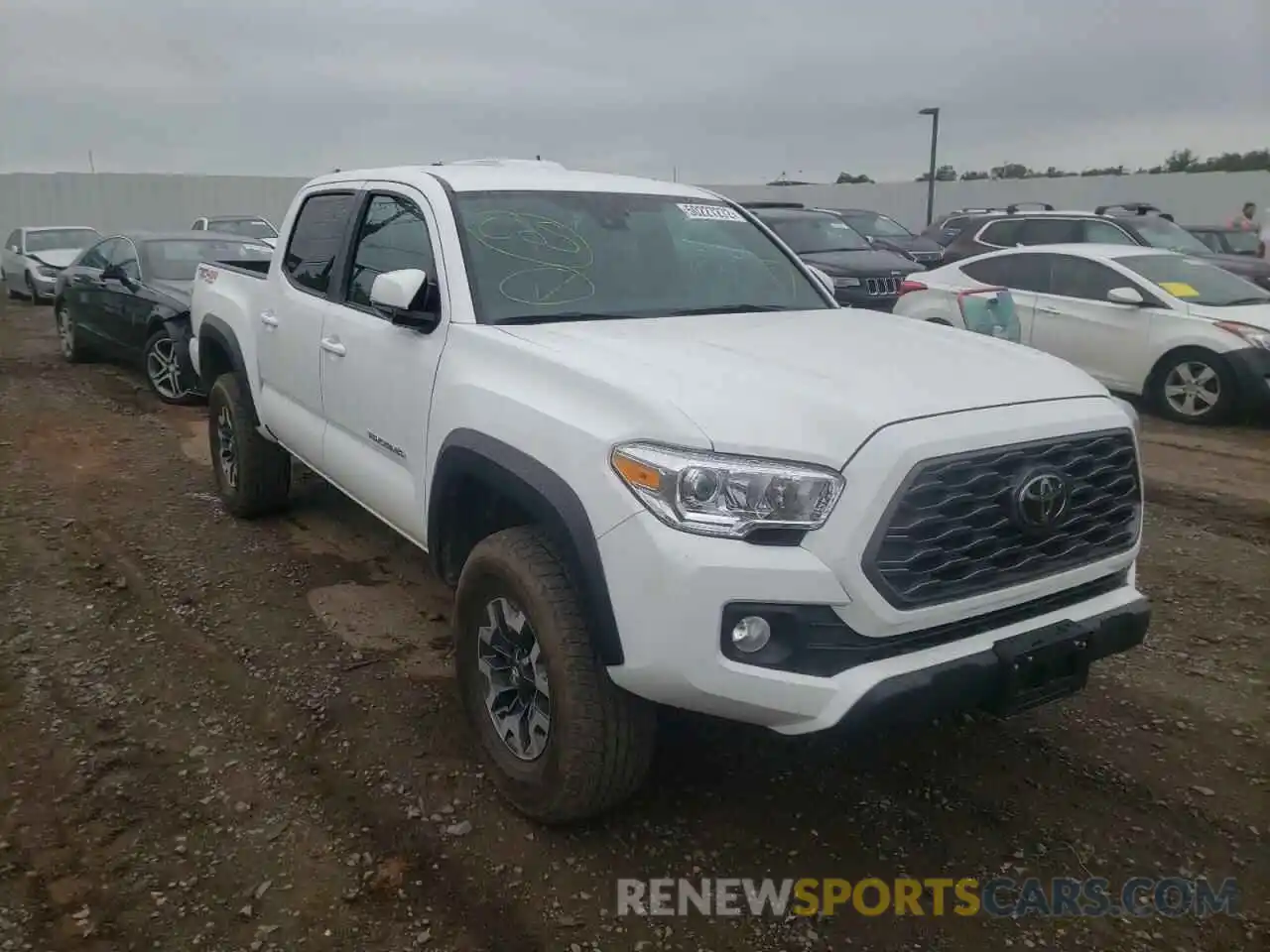 1 Photograph of a damaged car 5TFCZ5AN0MX265623 TOYOTA TACOMA 2021