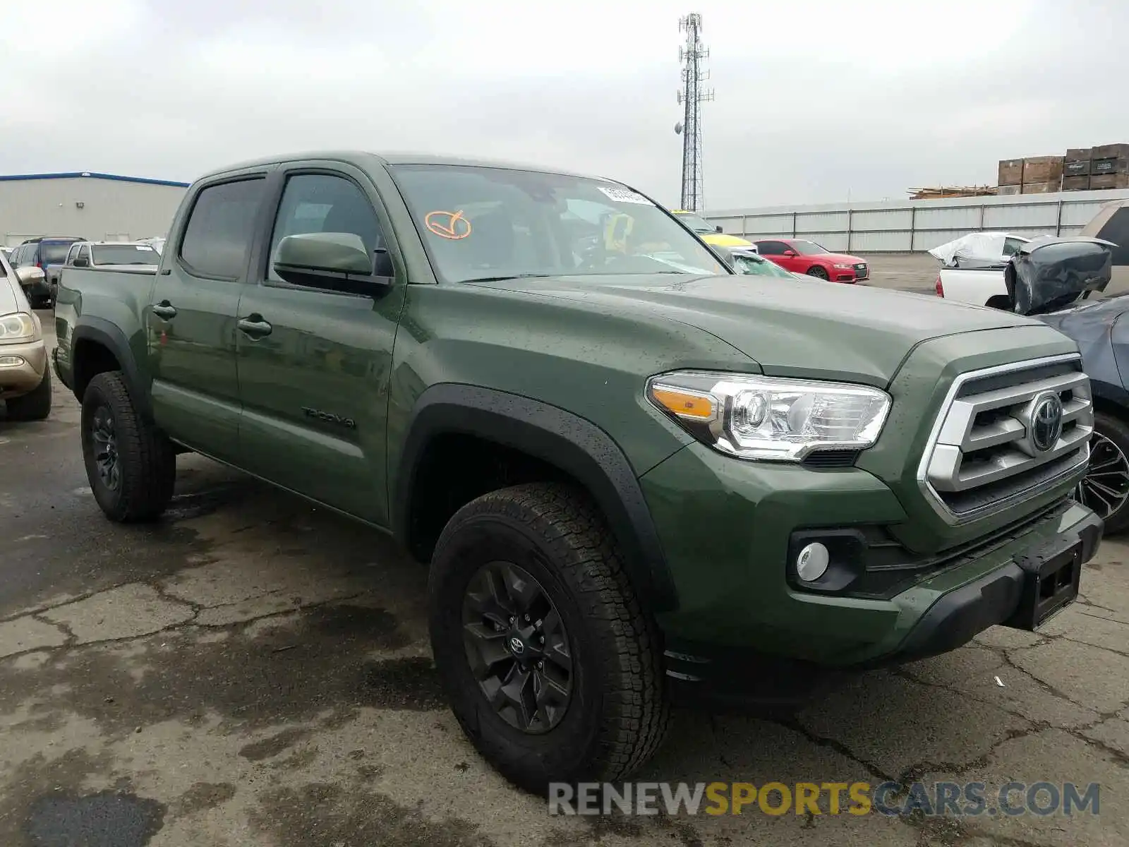 1 Photograph of a damaged car 5TFCZ5AN1MX246627 TOYOTA TACOMA 2021