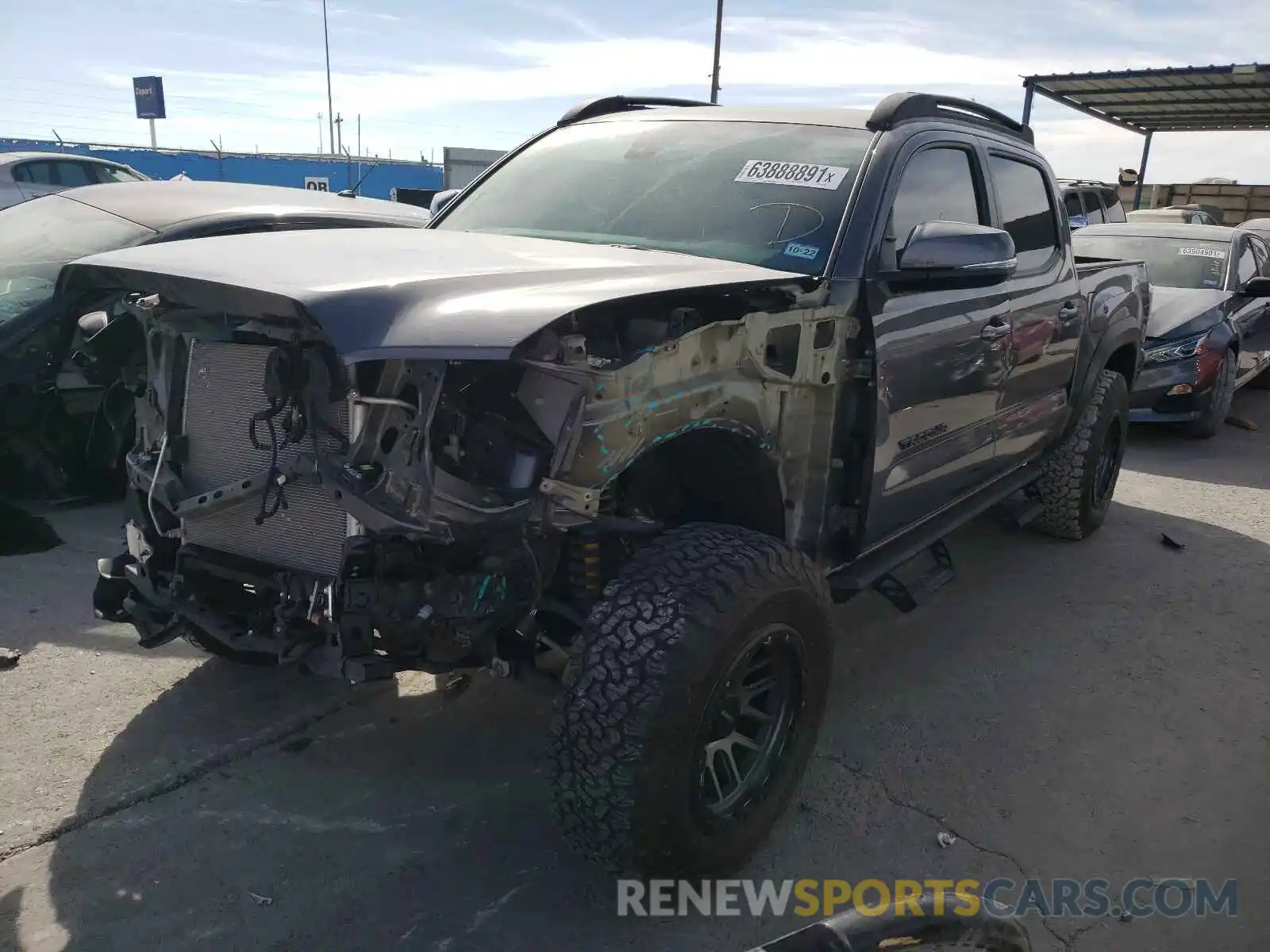 2 Photograph of a damaged car 5TFCZ5AN1MX247728 TOYOTA TACOMA 2021