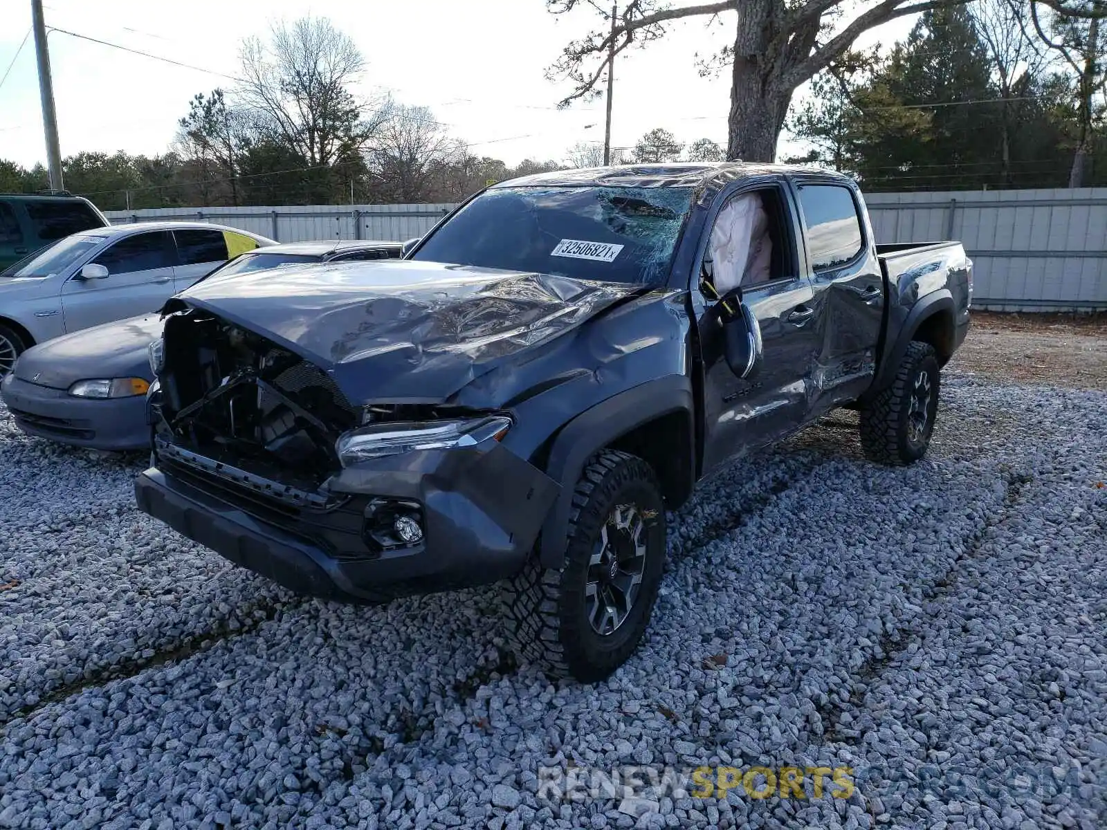 2 Photograph of a damaged car 5TFCZ5AN1MX252802 TOYOTA TACOMA 2021