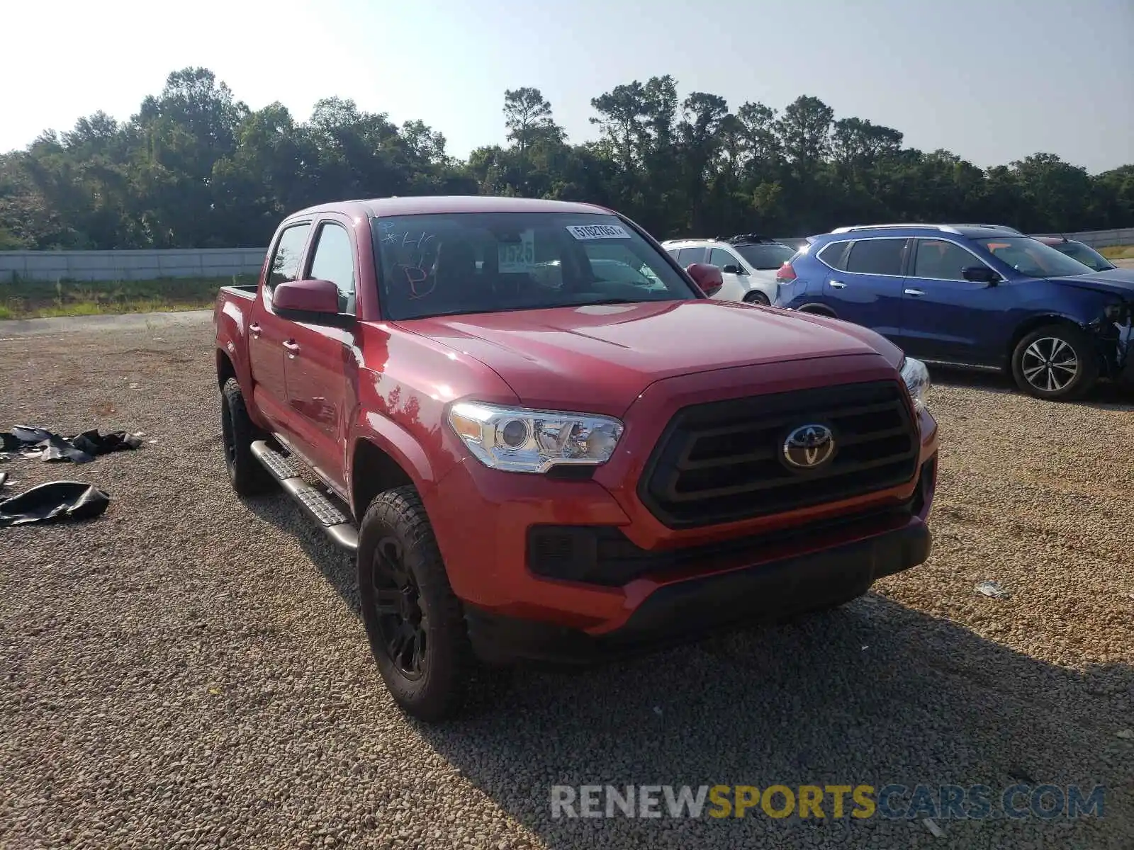 1 Photograph of a damaged car 5TFCZ5AN1MX257689 TOYOTA TACOMA 2021