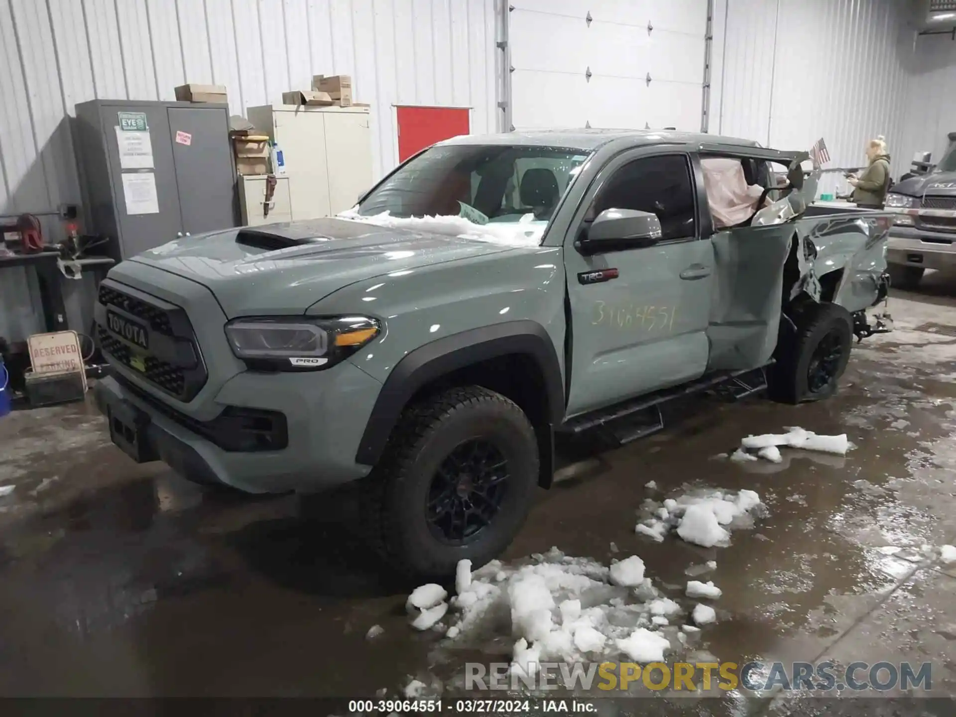 2 Photograph of a damaged car 5TFCZ5AN1MX262827 TOYOTA TACOMA 2021