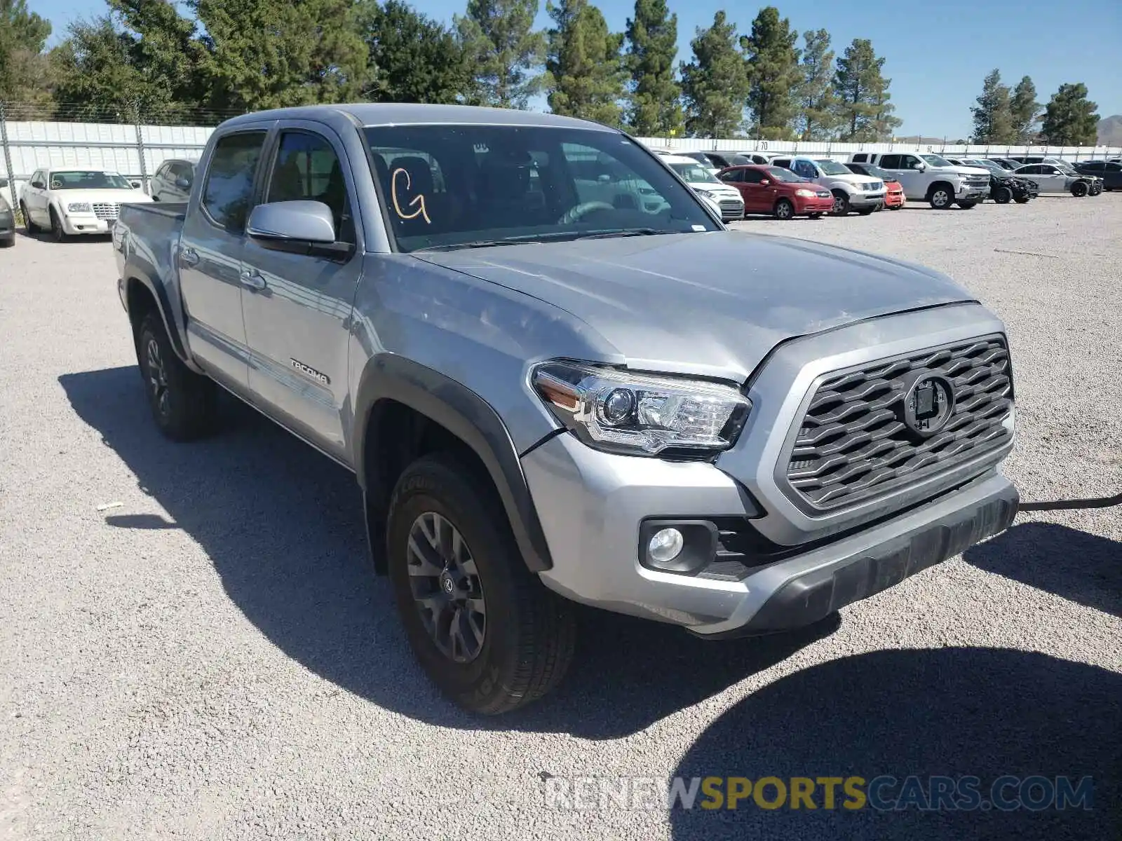 1 Photograph of a damaged car 5TFCZ5AN1MX267171 TOYOTA TACOMA 2021