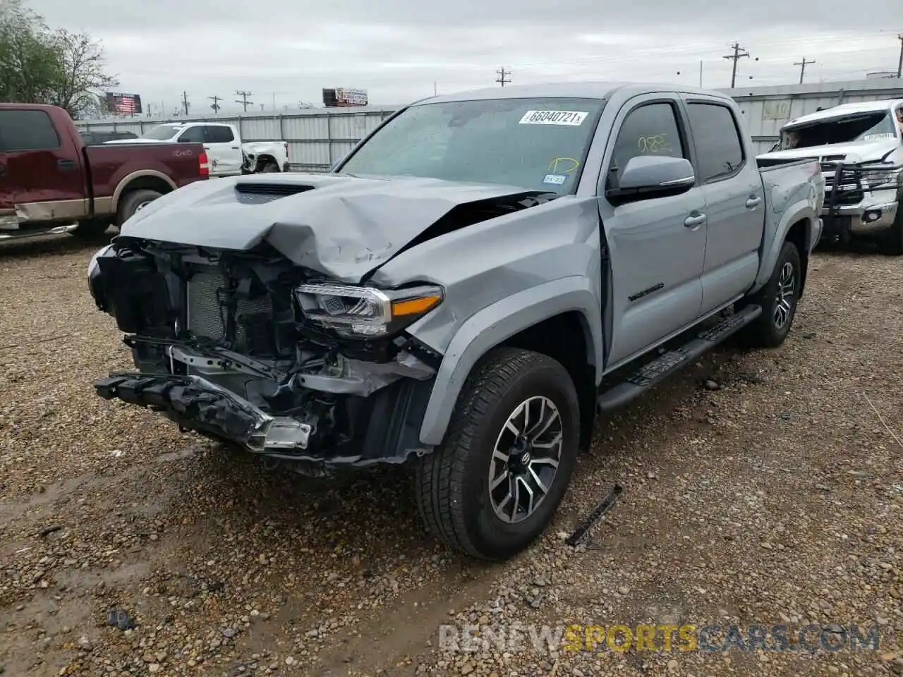 2 Photograph of a damaged car 5TFCZ5AN1MX268191 TOYOTA TACOMA 2021