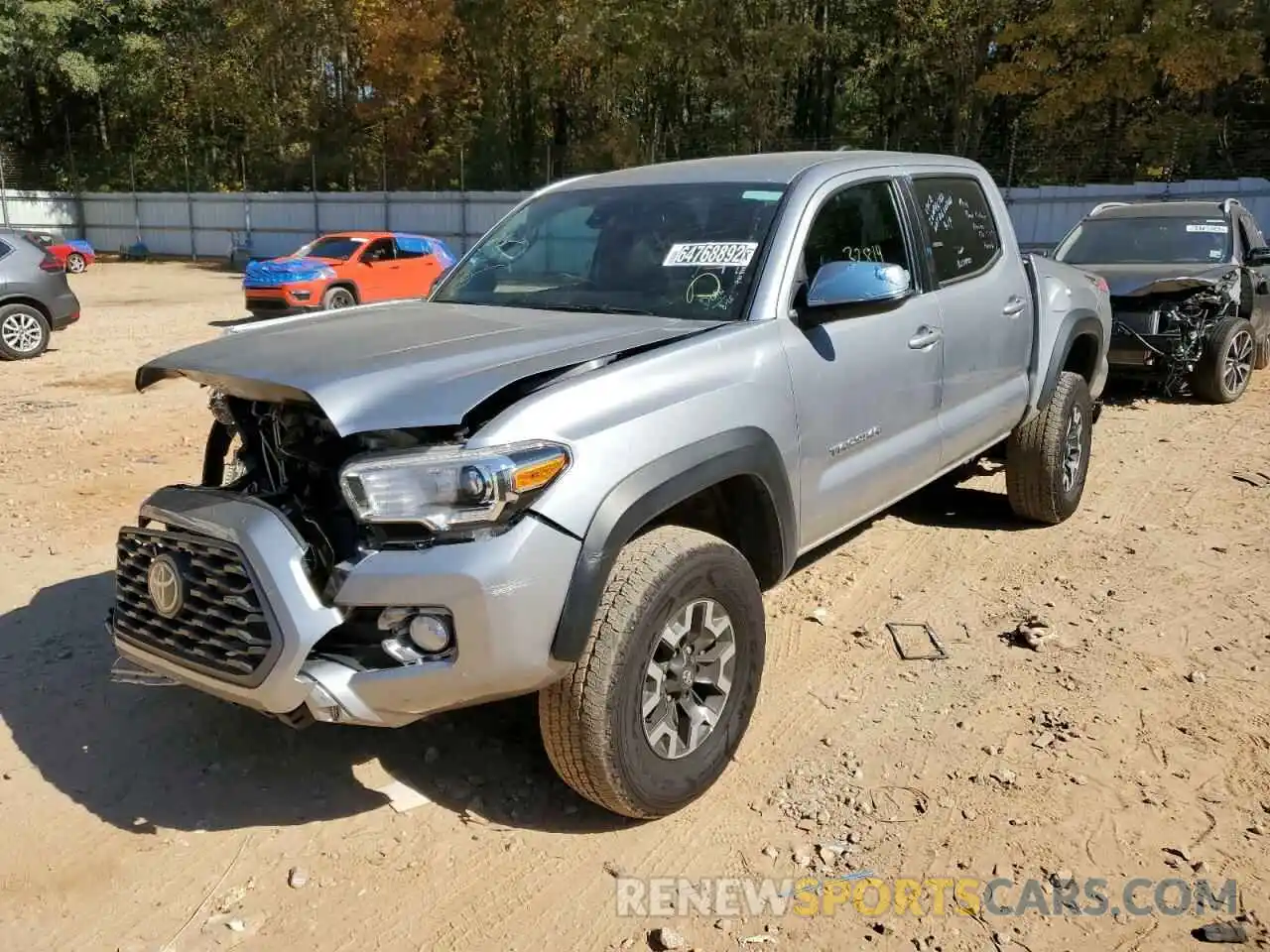 2 Photograph of a damaged car 5TFCZ5AN1MX269020 TOYOTA TACOMA 2021