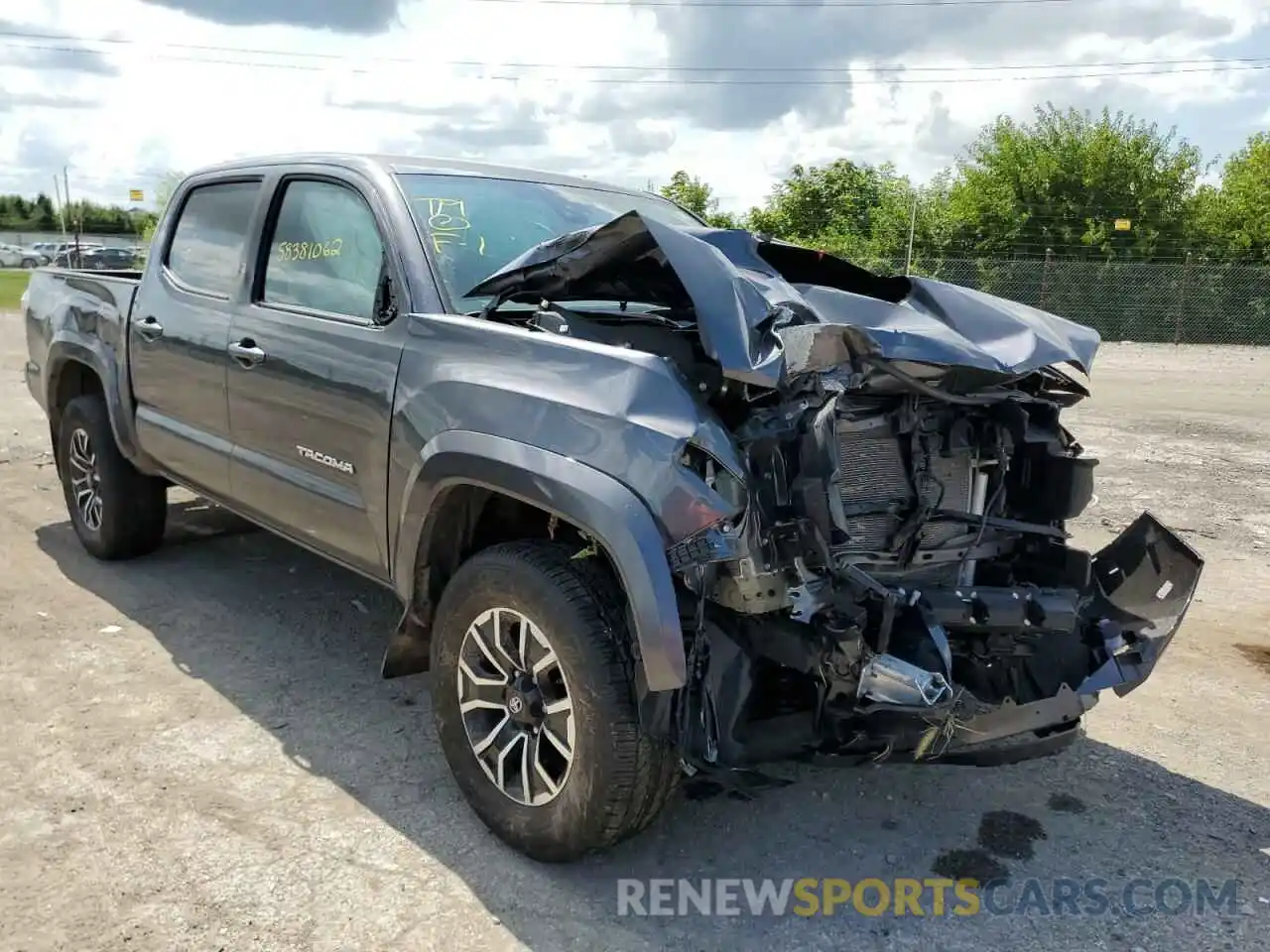 1 Photograph of a damaged car 5TFCZ5AN2MX248208 TOYOTA TACOMA 2021