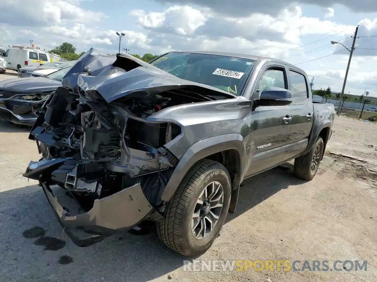 2 Photograph of a damaged car 5TFCZ5AN2MX248208 TOYOTA TACOMA 2021