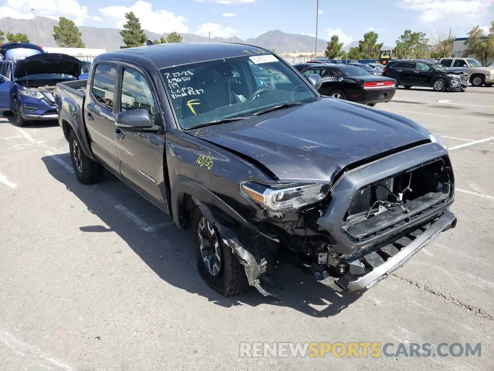 1 Photograph of a damaged car 5TFCZ5AN2MX248287 TOYOTA TACOMA 2021