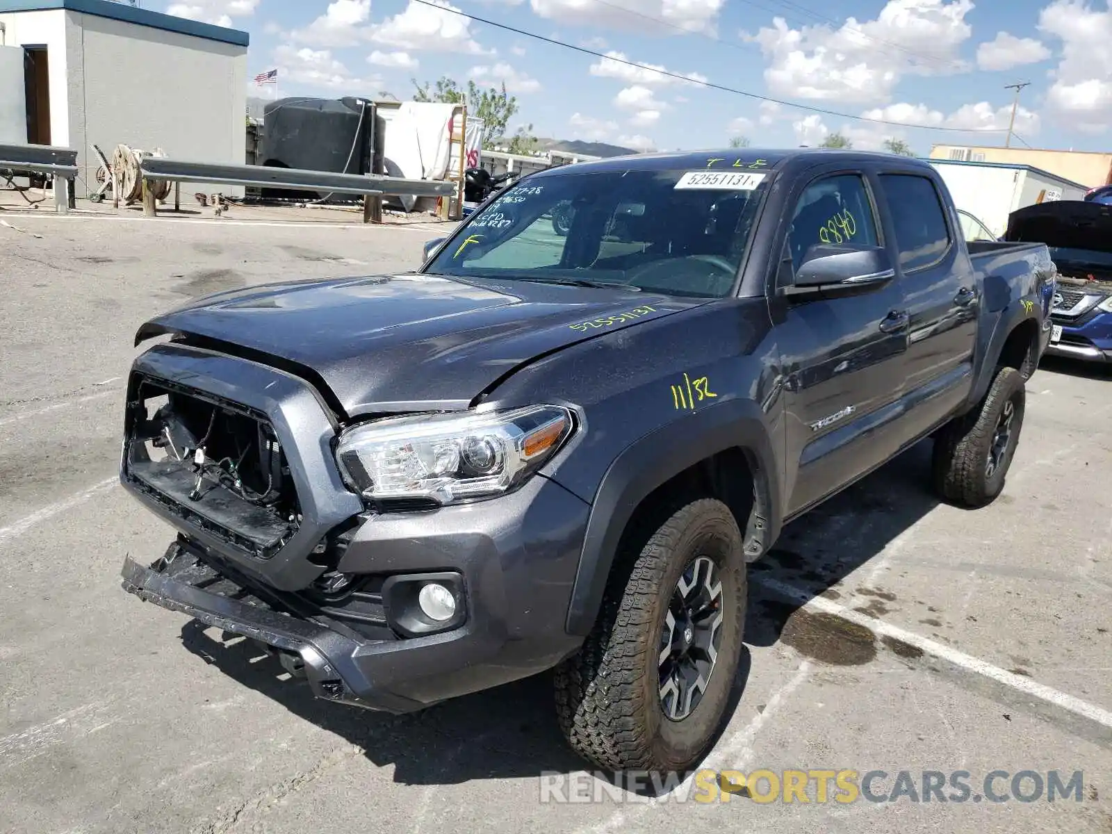 2 Photograph of a damaged car 5TFCZ5AN2MX248287 TOYOTA TACOMA 2021