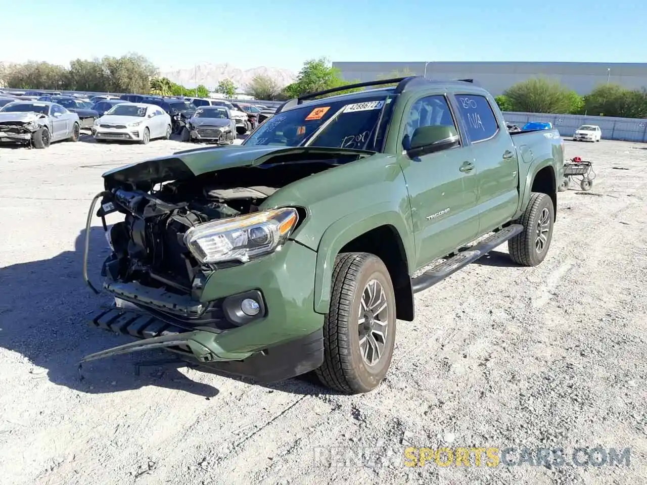 2 Photograph of a damaged car 5TFCZ5AN2MX250685 TOYOTA TACOMA 2021